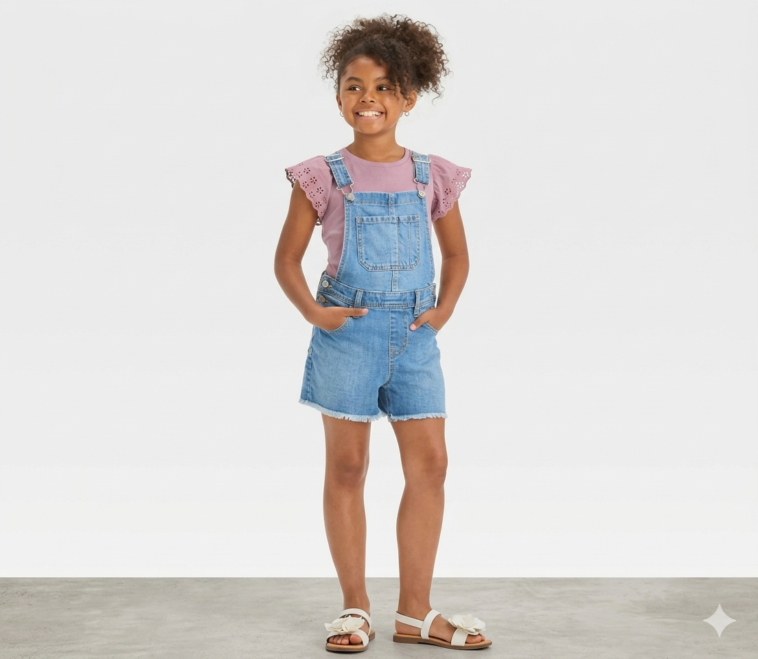 GR DENIM SHORTALL